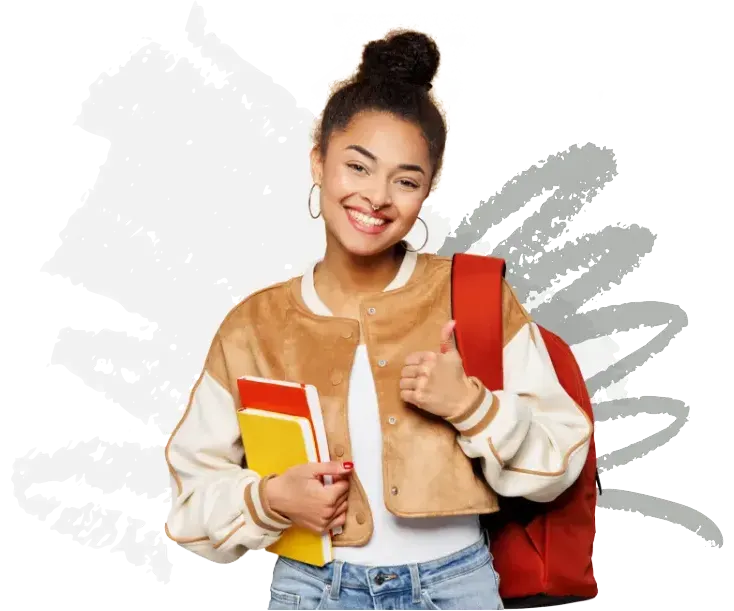 IWU Student on Campus