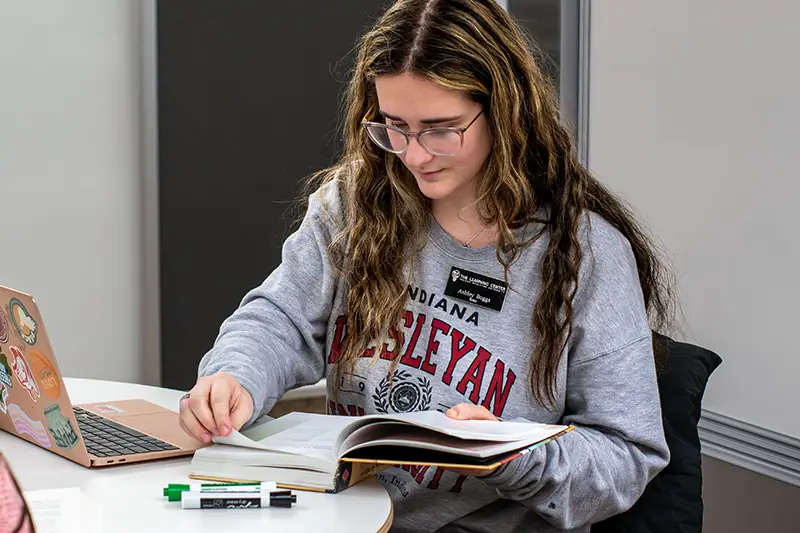 Female student on campus