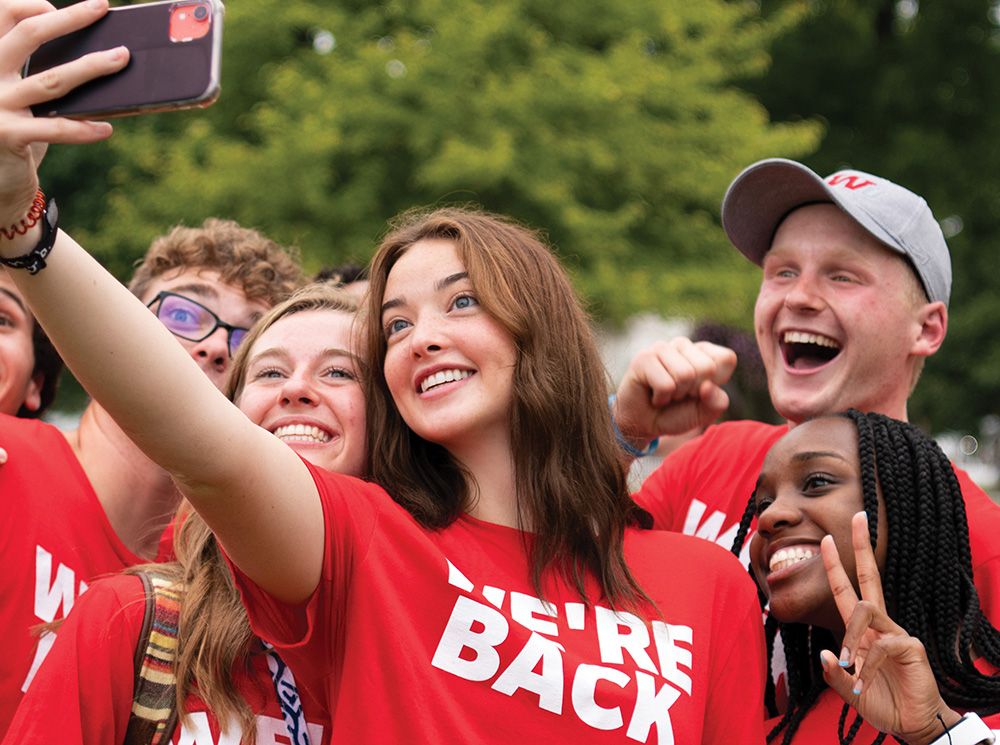 IWU Students on Campus