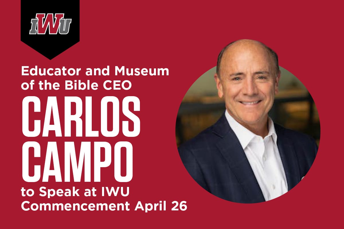 Carlos Campos to Speak at Spring 2025 IWU Commencement