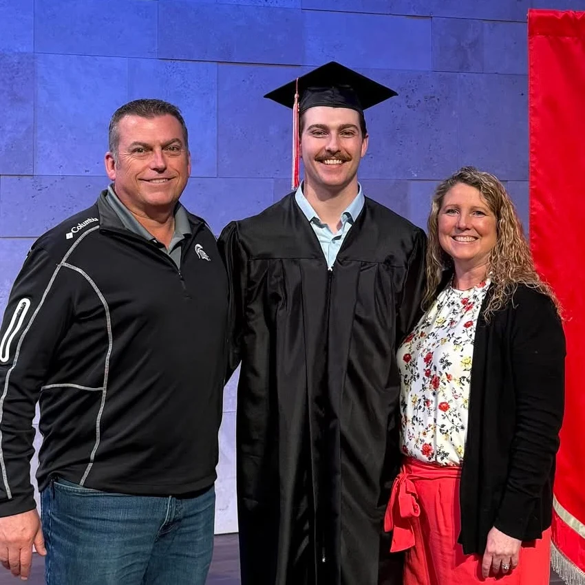 Parents with IWU graduate