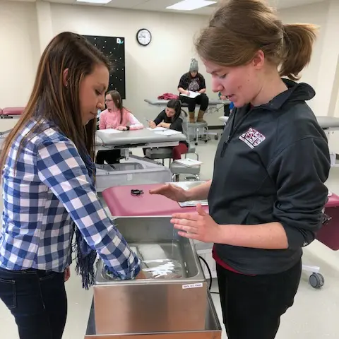 Students in the OTD lab